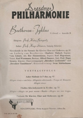Theaterzettel beethoven - beethoven,